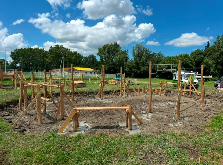Fitness de plein air — chantier RDJ Presta