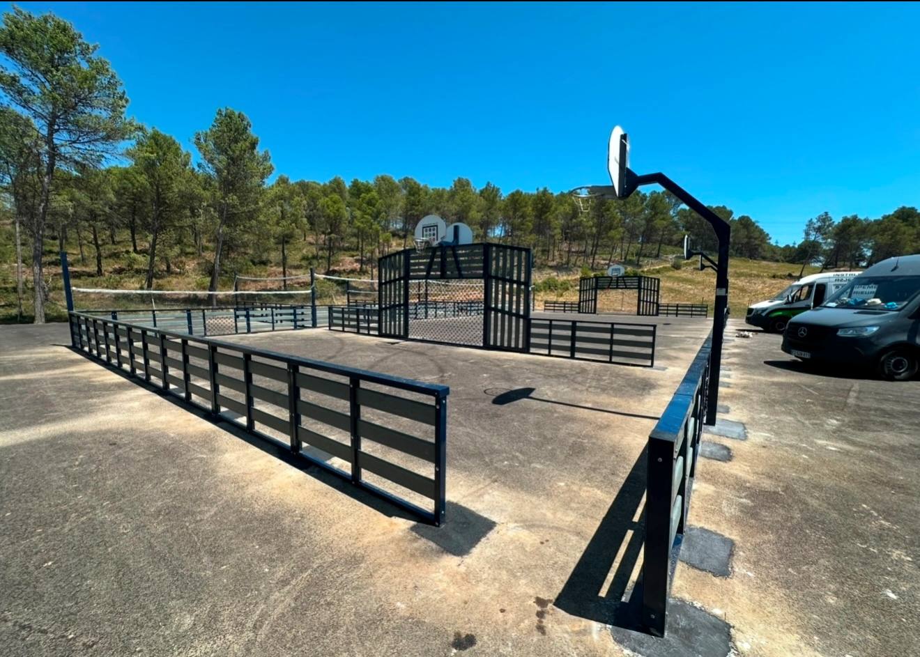 Fitness de plein air — chantier RDJ Presta
