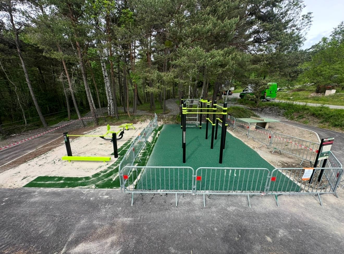 Fitness de plein air — chantier RDJ Presta