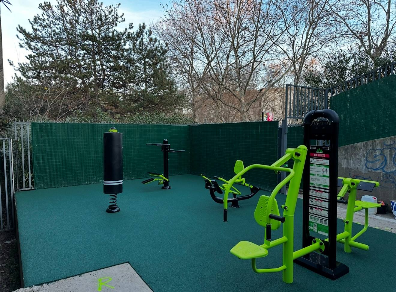 Fitness de plein air — chantier RDJ Presta