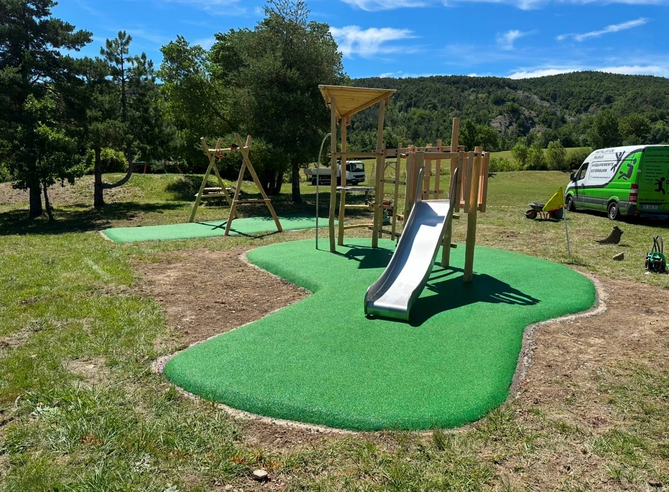 Sols amortissants — chantier RDJ Presta