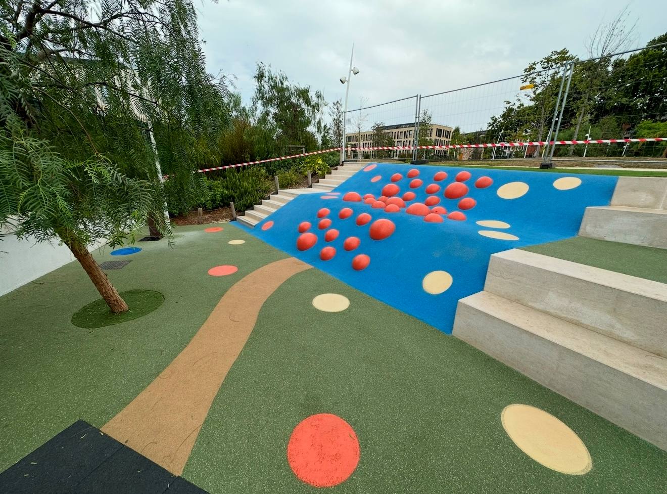 Sols amortissants — chantier RDJ Presta